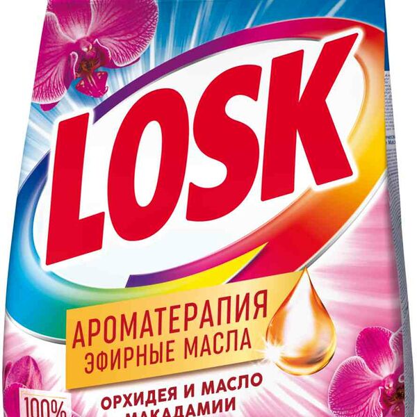 Стиральный порошок Losk Ароматерапия Орхидея и масло макадамии