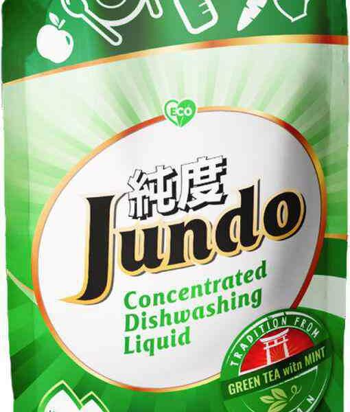 Гель для мытья посуды и детских принадлежностей Jundo Зелёный чай и мята