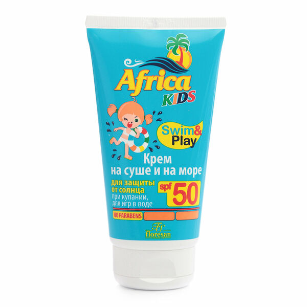 Крем солнцезащитный Floresan Africa Kids на суше и на море SPF 50 150 мл