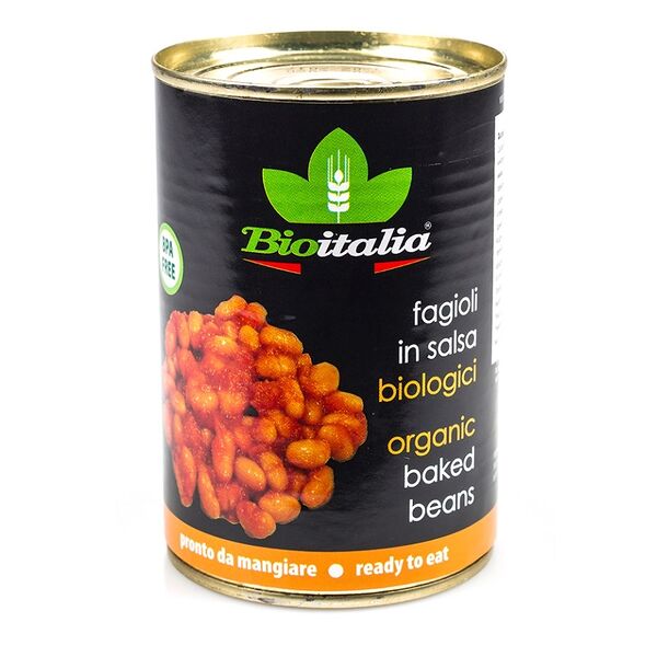 Фасоль Bioitalia в томатном соусе консервированная 400 г, Италия