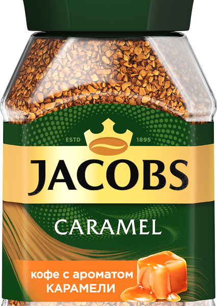 Кофе растворимый Jacobs Caramel с ароматом карамели
