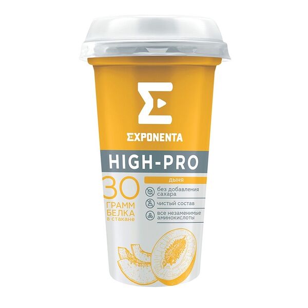 Напиток кисломолочный Exponenta High-Pro дыня 250 мл