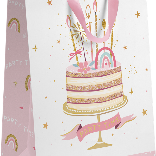 Пакет подарочный Пакетико с тиснением LVT Девичник 32.7*26.4*13.6 см