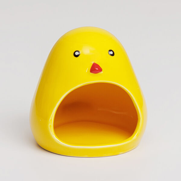 Домик из керамики для грызунов Цыпленок, 10,5х9 см