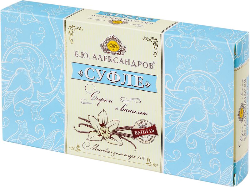 

Сырки глазированные Б.Ю.Александров Суфле с ванилью 15% 5 шт. 150 г