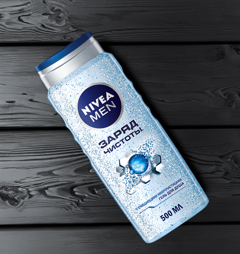 

Гель для душа мужской Nivea Заряд чистоты, 500 мл