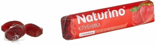 Naturino с витаминами и соком клубники пастилки 8 шт