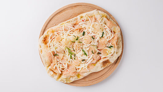 Пицца Дальрыбпром с гребешком на розовом соусе 430г, Россия