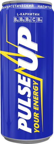 

Напиток энергетический PULSEUP Energy тонизирующий газированный, 0.45л