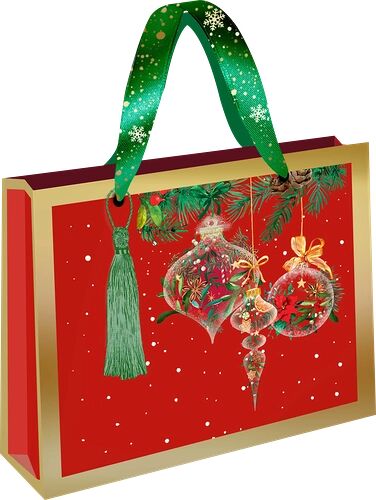   Пакет подарочный АРТ ДИЗАЙН Новый год, в ассортименте