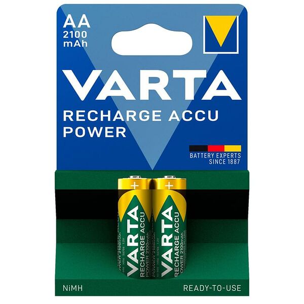 Аккумулятор AA 2шт Varta Mignon Power Play 2100mAh (0009-56706-101-402)