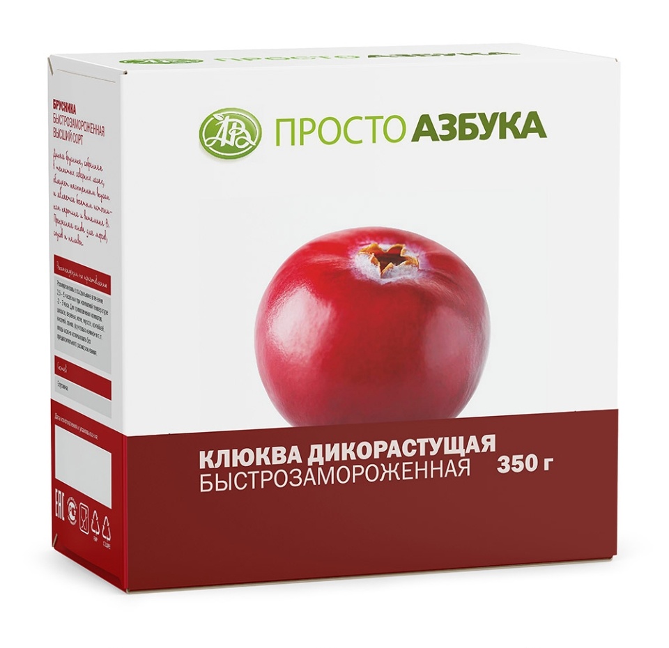 

Клюква дикорастущая быстрозамороженная «Просто Азбука»