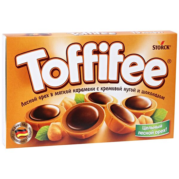 Набор конфет Toffifee Лесной орех в мягкой карамели с кремовой нугой и шоколадом