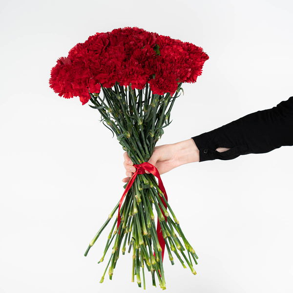 40 красных гвоздик