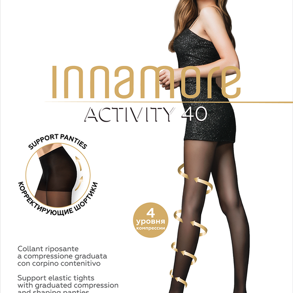 Колготки женские Innamore Activity 40 den nero 2