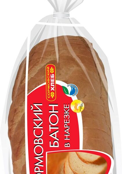 Батон Сормовский Хлеб Сормовский нарезка 400 г