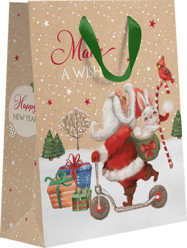 

Пакет подарочный Snow крафт, 32х26,5х12,5см, Арт. KL, в ассортименте