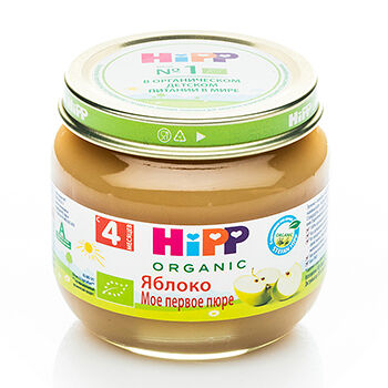 Пюре HiPP Organic Яблоко, с 4 месяцев