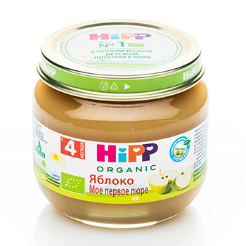 

Пюре HiPP Organic Яблоко с 4 месяцев 80 г