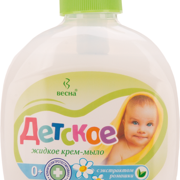 Крем-мыло детское с экстрактом ромашки ТМ Весна