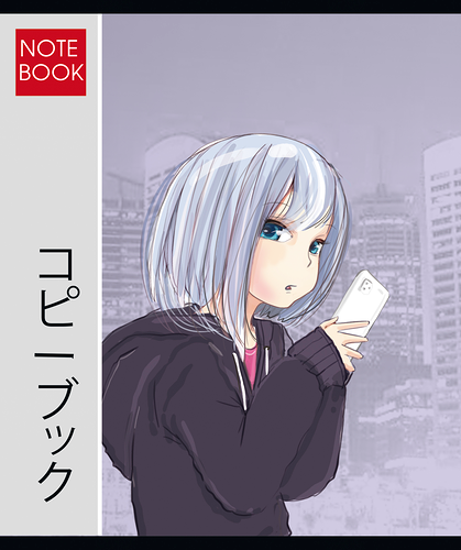 Тетрадь общая ПЗБМ Аниме, А5 48 листов в клетку на скрепке, Арт. 27407  в ассортименте