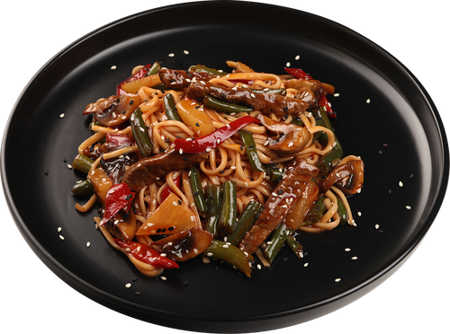 

Говядина в кисло-сладком соусе WOK c яичной лапшой, 400 г