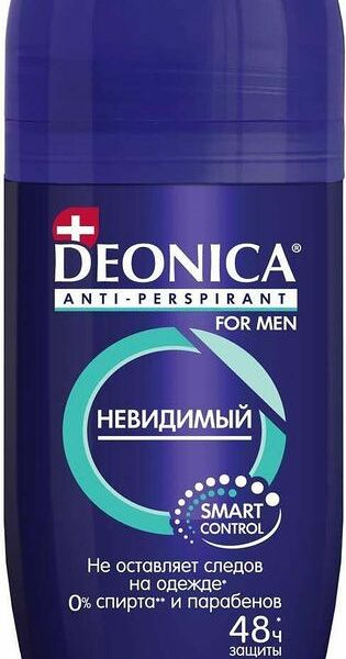 Антиперспирант Deonica For Men невидимый мужской ролик 50мл