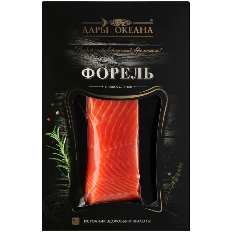 

Форель Дары Океана слабосоленая филе-кусок 150 г