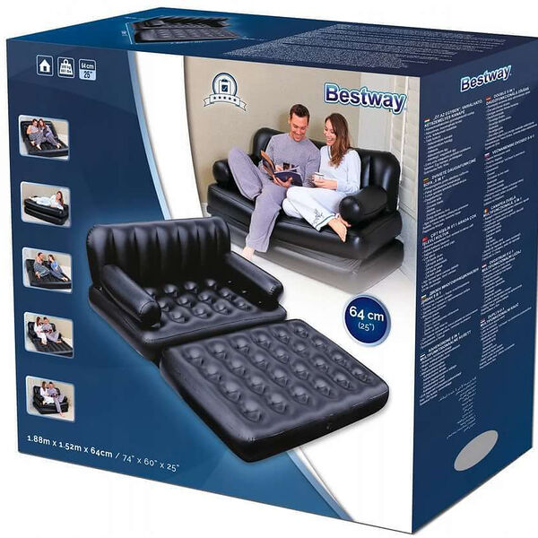 Диван-матрас надувной Bestway Multi-Max 5 в 1, 188х152х64 см
