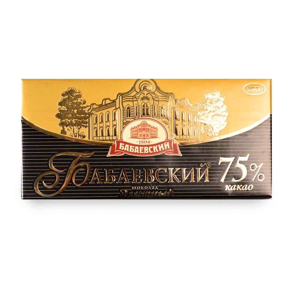 

Шоколад Бабаевский элитный 75% 100 г