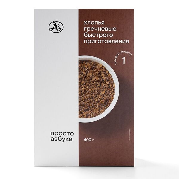 Хлопья Просто Азбука гречневые быстрого приготовления