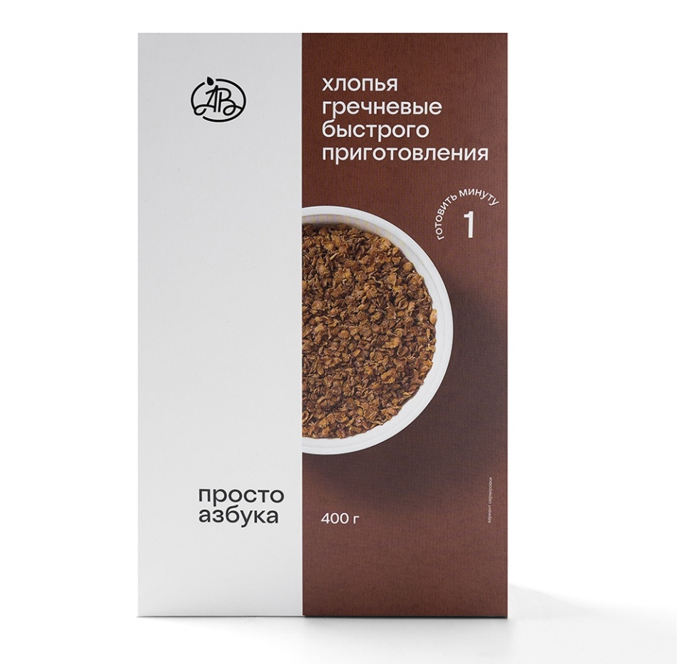 

Хлопья Просто Азбука гречневые быстрого приготовления