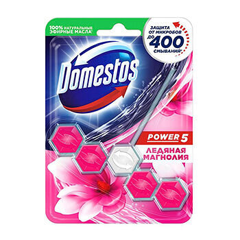 Блок для очищения унитаза Domestos Power 5 Ледяная магнолия