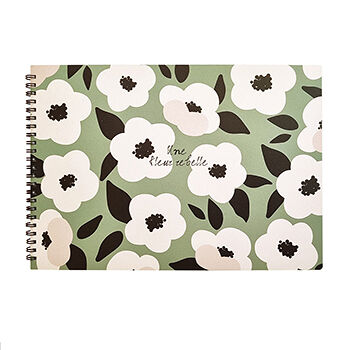 Альбом для рисования Pretty в мягком переплёте на спирали с зелёной обложкой, Be Smart, 299*210 мм, 40 л.