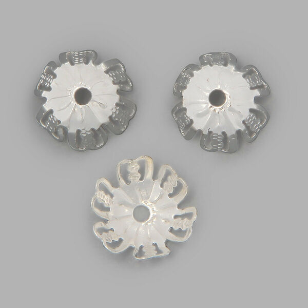 Шапочка для бусин 4AR209-3 13мм 30шт/упаковка Astra&Craft(серебро)