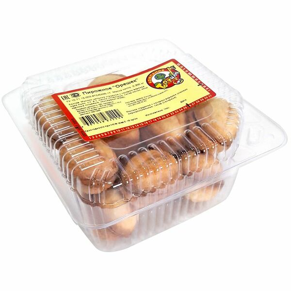 Пирожное песочное Тортила Орешек с вареной сгущенкой