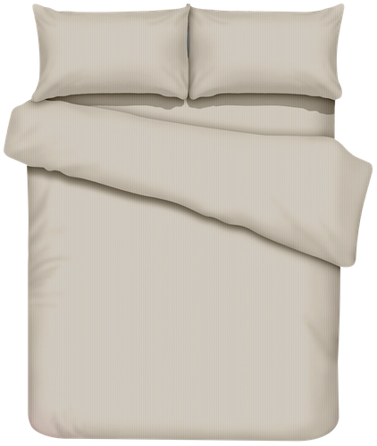 

Простыня Homeclub 150x220 см бежевая страйп-сатин