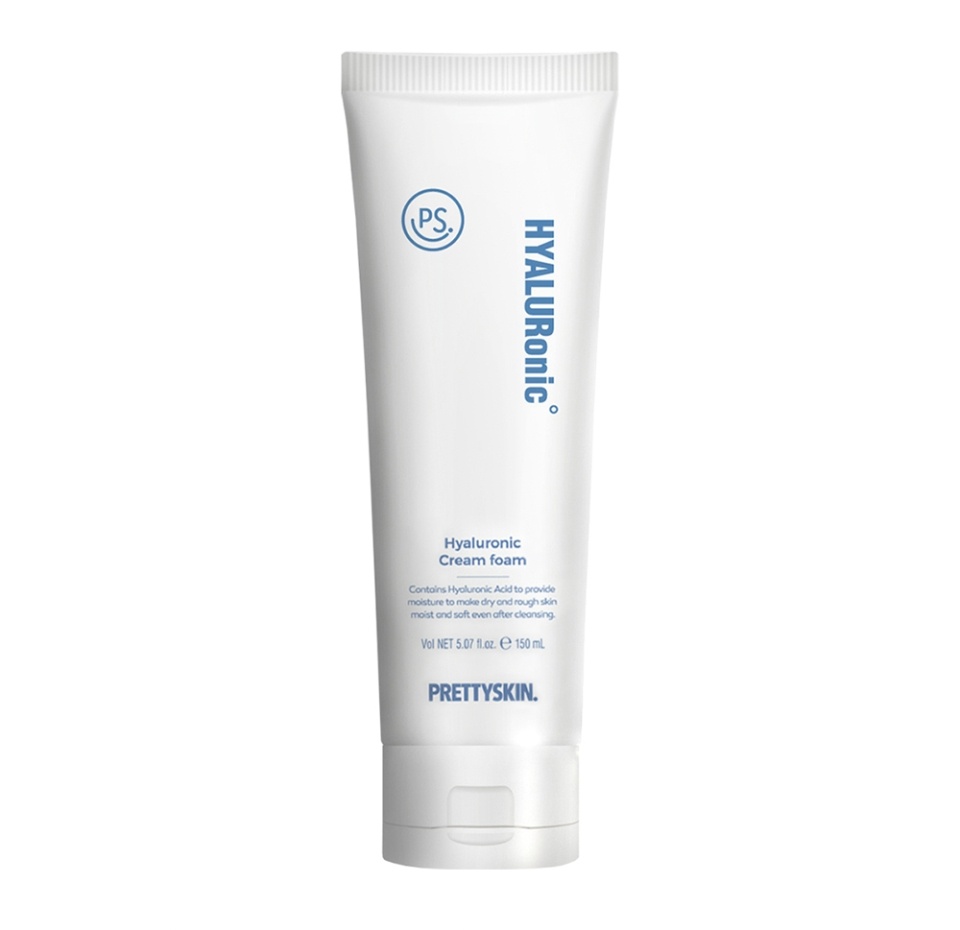 

Пенка для чувствительной и сухой кожи лица Prettyskin " Hyaluronic " с гиалуроновой кислотой 150мл