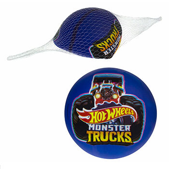 Мяч Monster Trucks полноцветный, Hot Wheels, 23 см, Китай