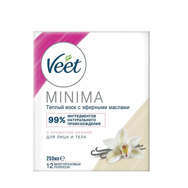 Теплый воск Veet для депиляции с эфирными маслами 250 мл