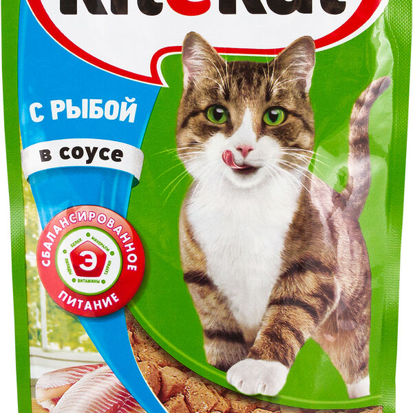 Корм для кошек Kitekat с рыбой в соусе