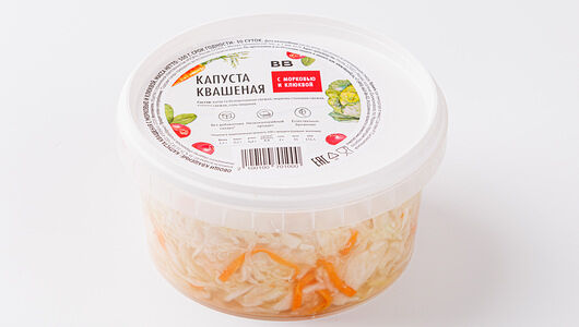 Капуста квашеная с морковью и клюквой 500 г