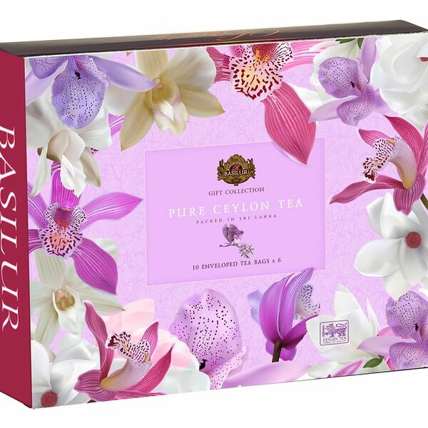 Набор подарочный Basilur Избранная классика ассорти чёрный и зелёный 6 вкусов, 60x1.9г