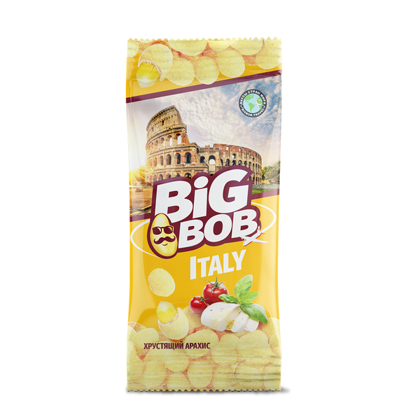 Биг Боб Арахис  50г жареный хрустящий со вкусом сыра и трав