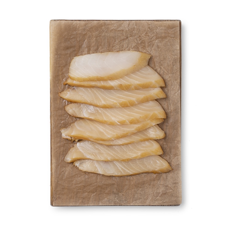 

Масляная рыба холодного копчения Азбука Вкуса ломтики «Собственное производство» 170 г