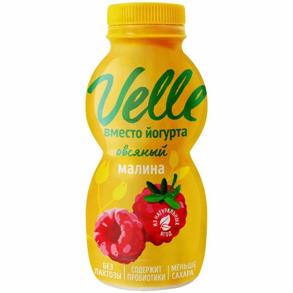 Продукт Velle Малина овсяный питьевой, 230мл