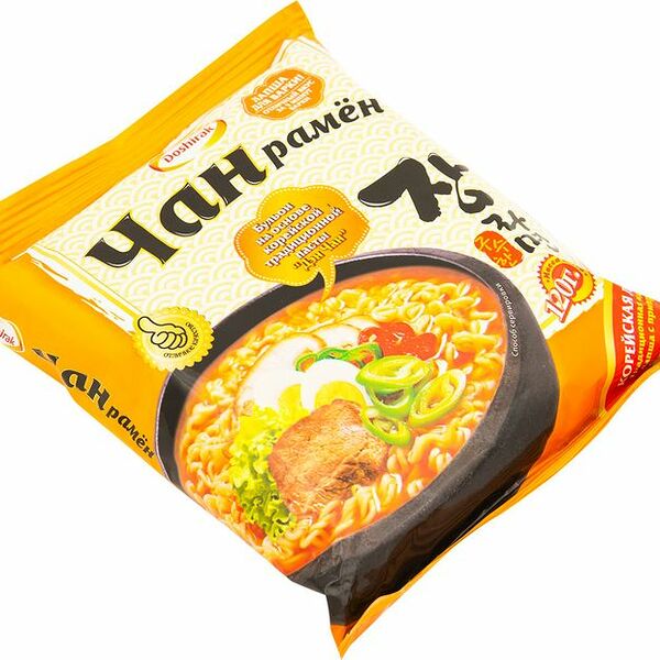 Лапша Чан Рамен Корейская быстрого приготовления с приправами, 120г