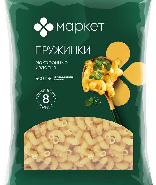 Макаронные изделия Маркет Пружинки 400г