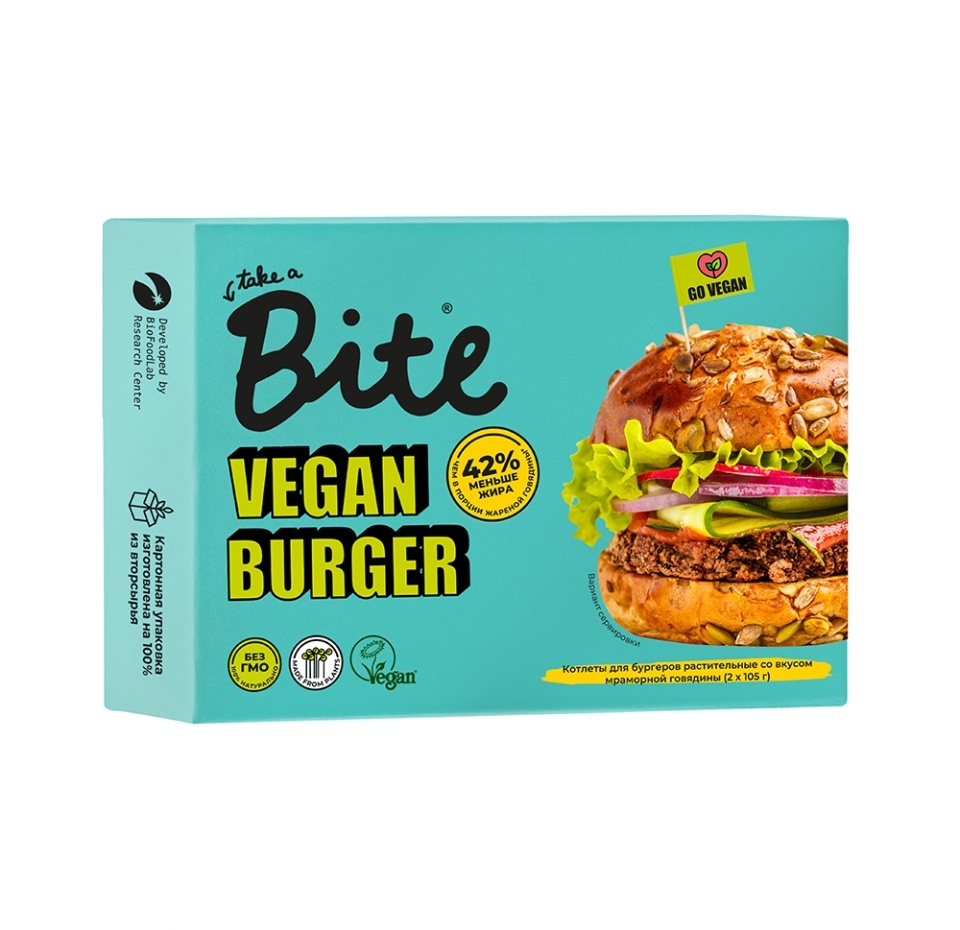 

Котлеты для бургеров растительные Take a Bite 210 г