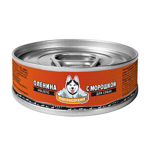 Корм Погрызухин влажный для собак Оленина с морошкой